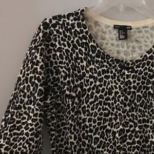 Leopard print cardigan